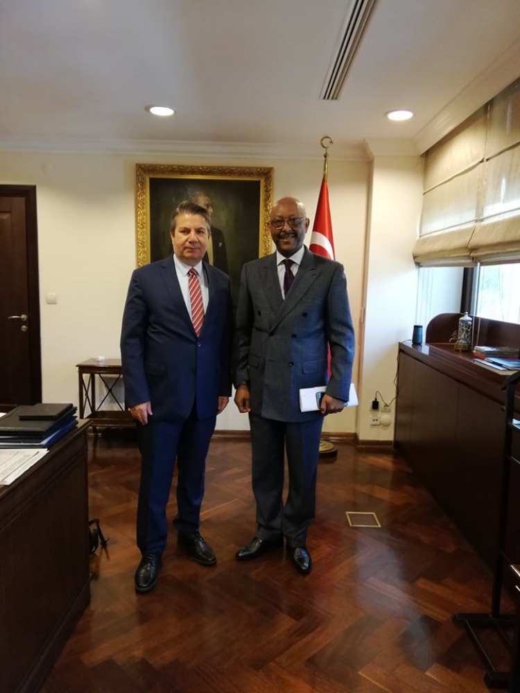 Bakan Yardımcısı Sedat Önal Büyükelçi Girma Temesgen Barkessa ile görüştü