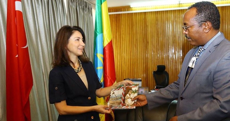 Büyükelçi Yaprak Alp Etiyopya Devlet Bakanı Redwan Hussien ile görüştü