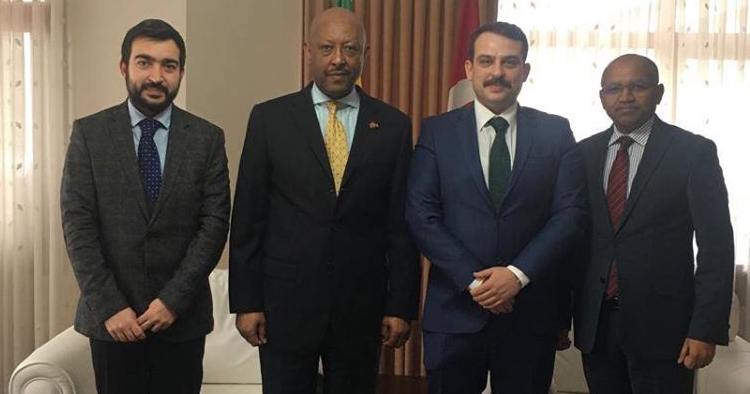 Demirdağlar şirketi Etiyopya Ankara Büyükelçiliği'ni ziyaret etti