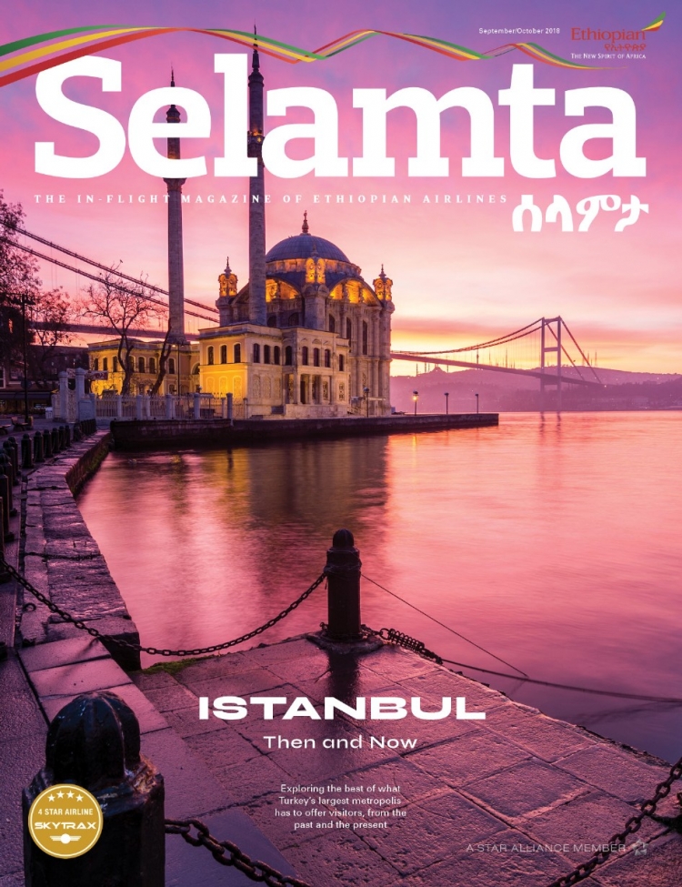 Ethiopian Airlines'ın dergisi Selamta'da gündem İstanbul