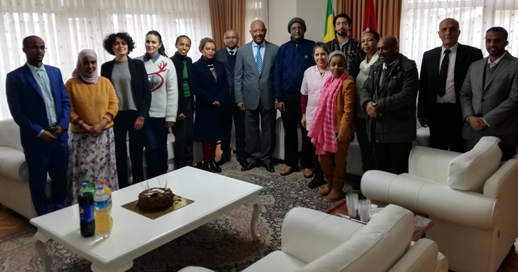 Etiyopya Ankara Büyükelçiliği'nde yeni yıl kutlandı