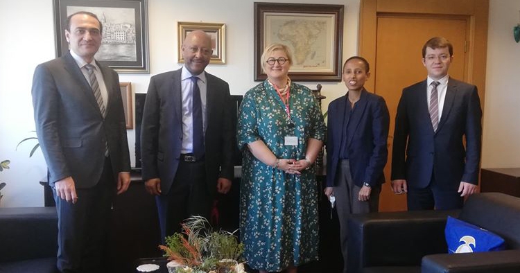 Etiyopya Büyükelçisi Girma Temesgen Barkessa, Nur Sağman'ı ziyaret etti