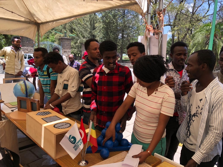 Etiyopya Büyükelçisi Yaprak Alp matematik müzesi etkinliğinde