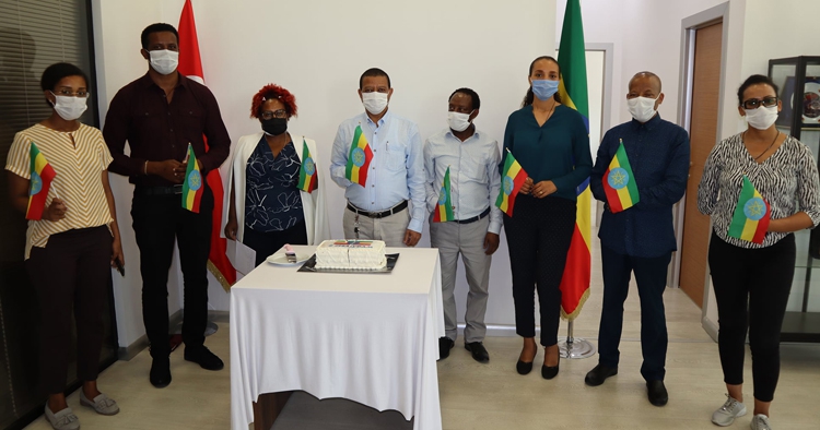 Etiyopya İstanbul Başkonsolosluğu'nda 'Barajımız için tek ses' kutlaması