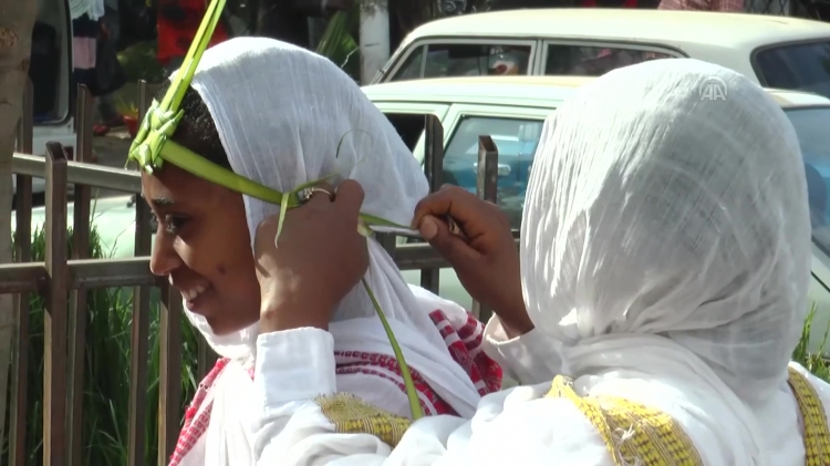 Etiyopya'da Hossana (Mutluluk) bayramı kutlamaları