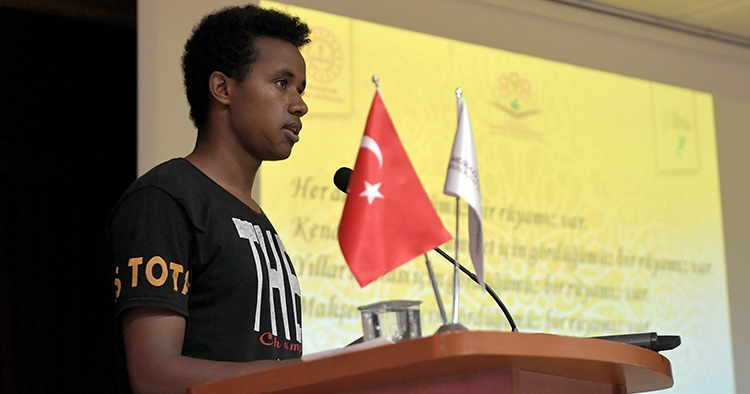 Etiyopyalı Mubarek Abdela Kedir'den duygusal konuşma