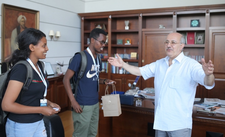 Etiyopyalı öğrenciler İTÜ Rektörü ile görüştü