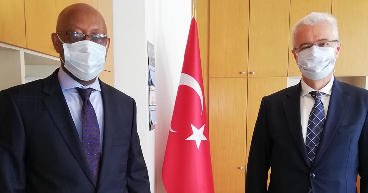 Etiyopya'nın Ankara Büyükelçisi Girma Barkessa, Ömer Gücük'ü ziyaret etti