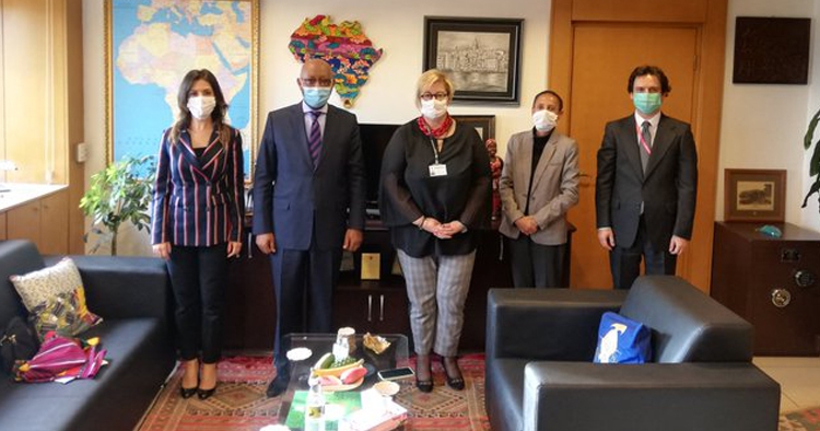 Etiyopya'nın Ankara Büyükelçisi Girma Barkessa, Nur Sağman'ı ziyaret etti