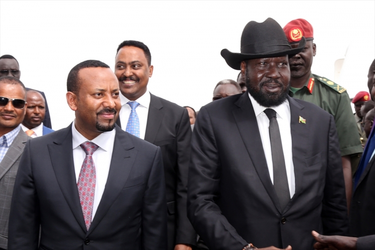 Güney Sudan Cumhurbaşkanı Salva Kiir Mayardit Etiyopya'da
