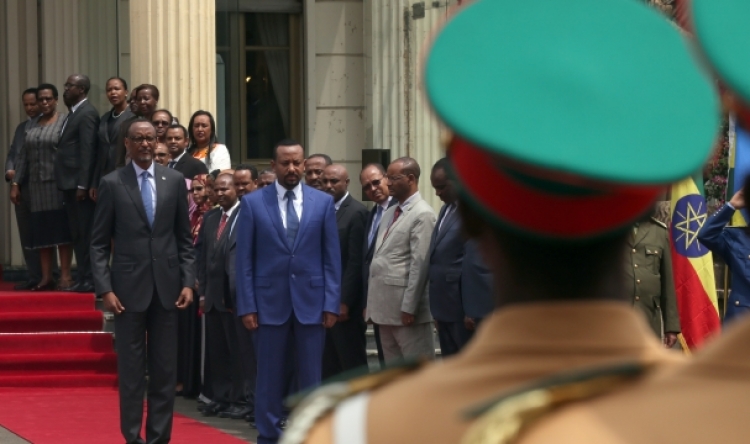 Ruanda Cumhurbaşkanı Etiyopya'da