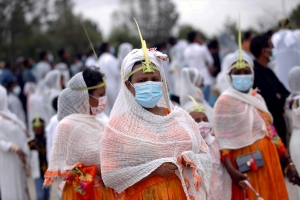 Etiyopya Addis Ababa'da Hossana günü kutlamaları 2021