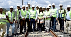 Etiyopya Ulaştırma Bakanı AKH Demiryolu şantiyesini ziyaret etti