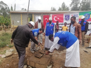 Günyüzü derneği Etiyopya'da camii inşaatına başladı