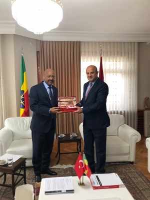 Milletvekili Mehmet Sait Kirazoğlu'dan Etiyopya Büyükelçisine ziyaret